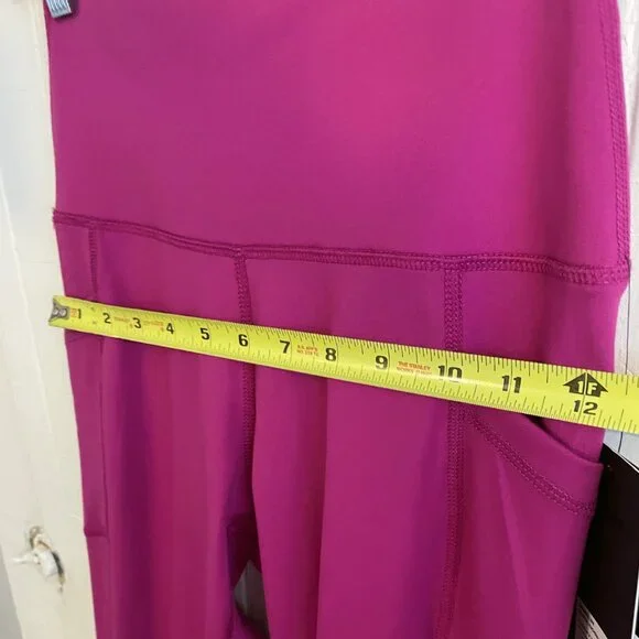 90 Degree By Reflex, Leggings SMALL, Lana Everyday LUX Crop Tight, Fuchsia PINK - Picture 4 of 10